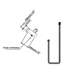 Euro Shower Bracket & Hose
